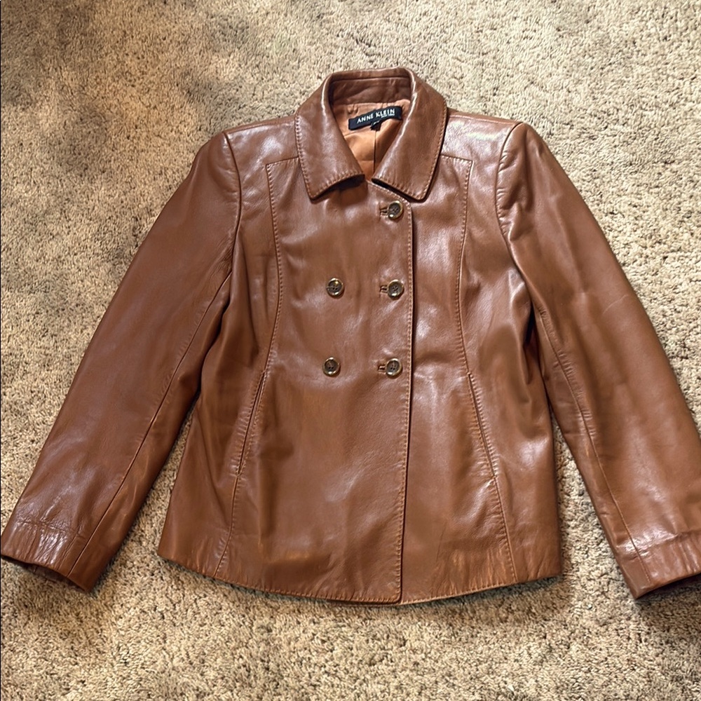 Anne Klein leather jacket